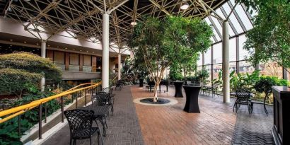 Beautiful lounge area at Sheraton Hotel Newfoundland.