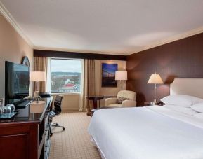 Day use room with work desk and sofa at Sheraton Hotel Newfoundland.