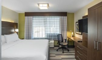 Standard day use room with TV and work desk at Holiday Inn Express & Suites Medicine Hat.