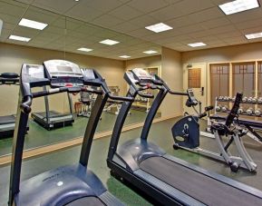 Well equipped fitness center at Holiday Inn Express & Suites Medicine Hat.