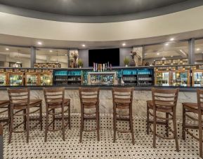 Hotel bar at Holiday Inn Lethbridge. 