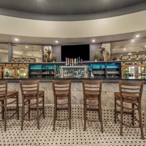 Hotel bar at Holiday Inn Lethbridge. 