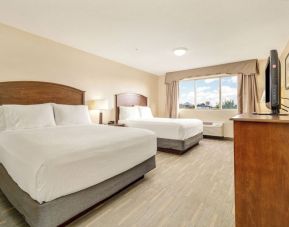 Bright and spacious day use twin room at Holiday Inn Lethbridge. 