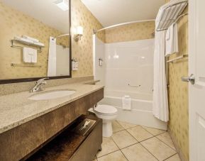 Guest bathroom at Holiday Inn Lethbridge. 