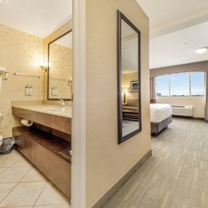 Day use room with private bathroom at Holiday Inn Lethbridge. 