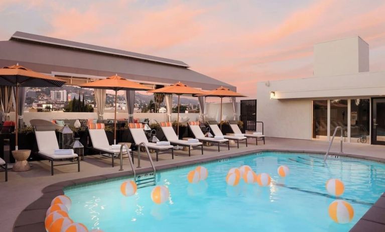 Refreshing outdoor pool at Le Parc At Melrose.