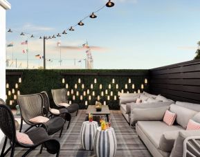 Rooftop terrace at Le Parc At Melrose.