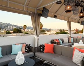 Rooftop terrace at Le Parc At Melrose.