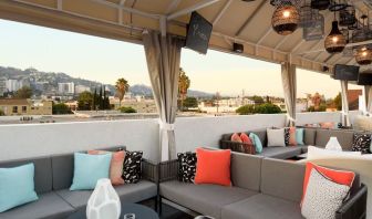 Rooftop terrace at Le Parc At Melrose.