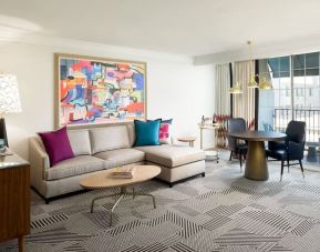 Living area inside day use room at Le Parc At Melrose.