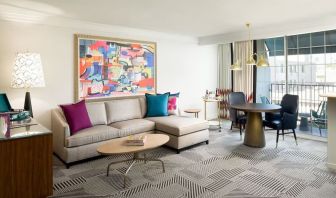 Living area inside day use room at Le Parc At Melrose.