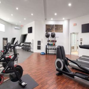 Fitness center available at Embassy Suites By Hilton, Crystal City National Airport.