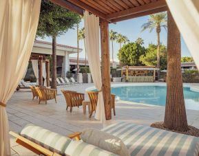 Pool cabanas at The Scott Resort & Spa.