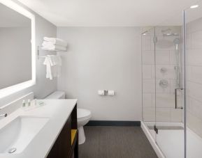 Guest bathroom with shower at Holiday Inn Orlando SW - Celebration Area.