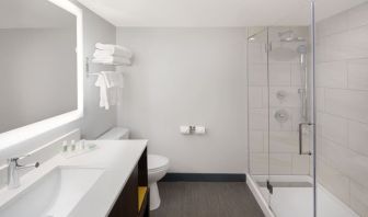 Guest bathroom with shower at Holiday Inn Orlando SW - Celebration Area.