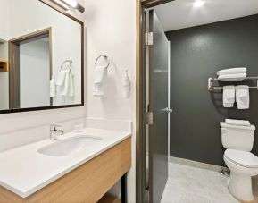 Guest bathroom with shower at Spark By Hilton Fountain Hills Scottsdale.