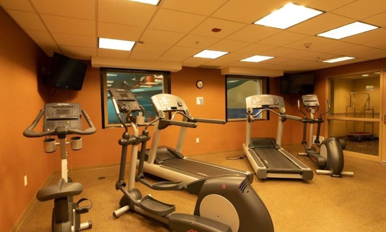 Well equipped fitness center at Kanata Kelowna And Conference Centre.