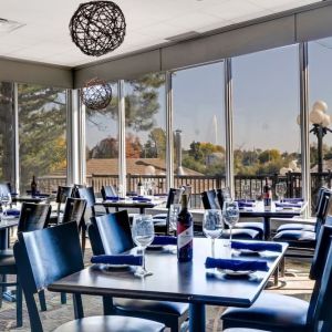 Hotel restaurant at Holiday Inn Peterborough-Waterfront.