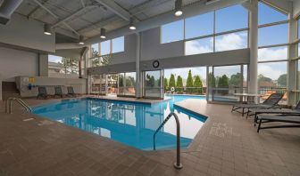 Indoor pool at Holiday Inn Peterborough-Waterfront.