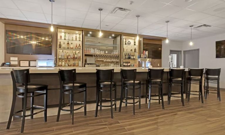 Hotel bar at Holiday Inn Peterborough-Waterfront.