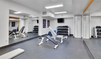 Well equipped fitness center at Holiday Inn Peterborough-Waterfront.