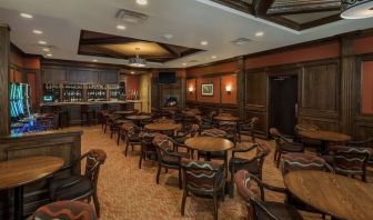 Hotel bar with lounge area at Best Western Plus Winnipeg Airport.