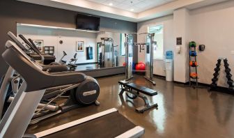 Fully equipped fitness center at Best Western Plus Winnipeg Airport.