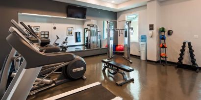 Fully equipped fitness center at Best Western Plus Winnipeg Airport.