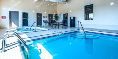 Relaxing indoor pool at Best Western Plus Winnipeg Airport.