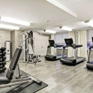 Fully equipped fitness center at The Park Hotel London.