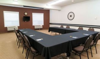 Professional meeting room at Quality Inn Hotel Medicine Hat.
