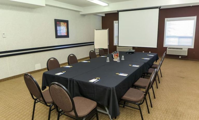 Professional meeting room at Quality Inn Hotel Medicine Hat.