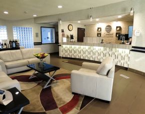 Lobby lounge area at Quality Inn Hotel Medicine Hat.