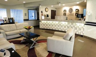 Lobby lounge area at Quality Inn Hotel Medicine Hat.