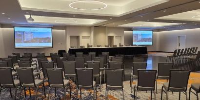 Professional meeting room at Atlantica Hotel Halifax.