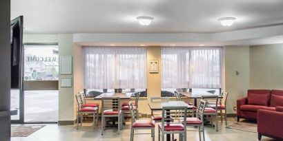 Lobby lounge at Comfort Inn Pembroke.