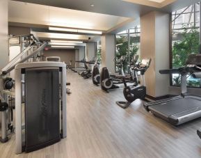 Fitness center available at Crystal Gateway Marriott.