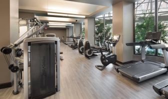 Fitness center available at Crystal Gateway Marriott.