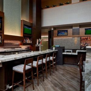 Hotel bar at Crystal Gateway Marriott.