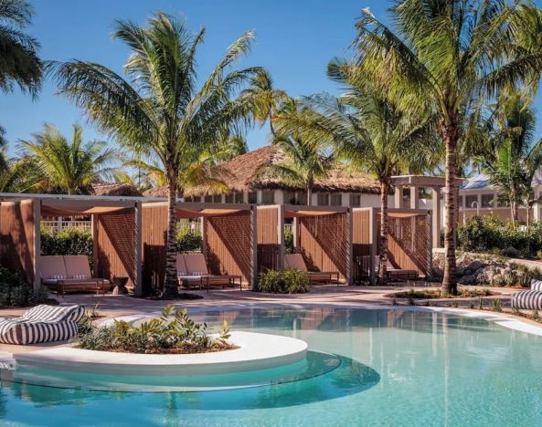 Outdoor pool at Islander Resort Oceanside.