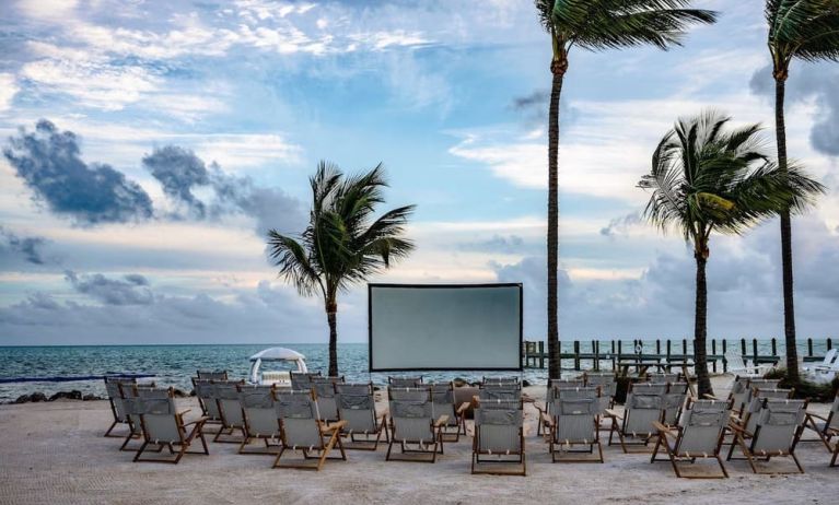 Outdoor cinema at Islander Resort Oceanside.