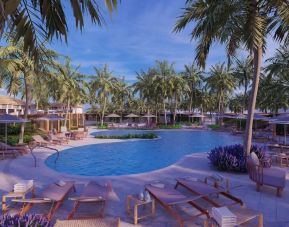 Outdoor pool at Islander Resort Oceanside.