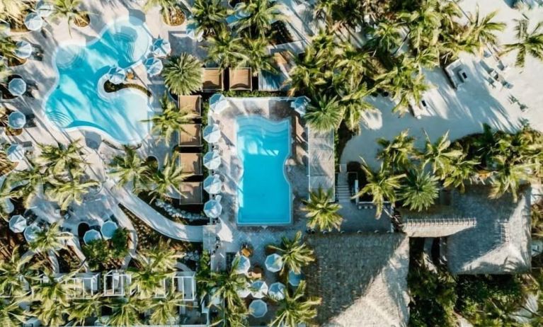 Outdoor pools at Islander Resort Oceanside.