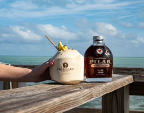 Beach drinks at Islander Resort Oceanside.