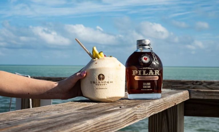 Beach drinks at Islander Resort Oceanside.