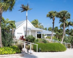 Hotel entrance and exterior at Islander Resort Oceanside.