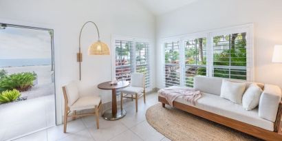 Lounge area at Islander Resort Oceanside.