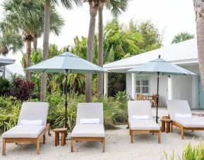 Lounge chairs at Islander Resort Oceanside.