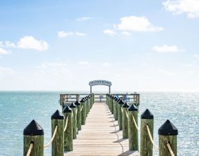 Pier and beach walk at Islander Resort Oceanside.