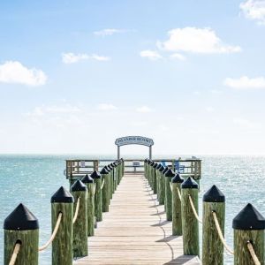 Pier and beach walk at Islander Resort Oceanside.